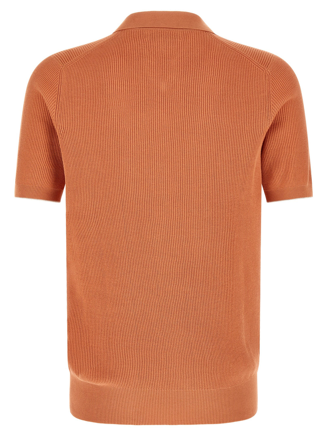 Orange Cotton Polo Shirt