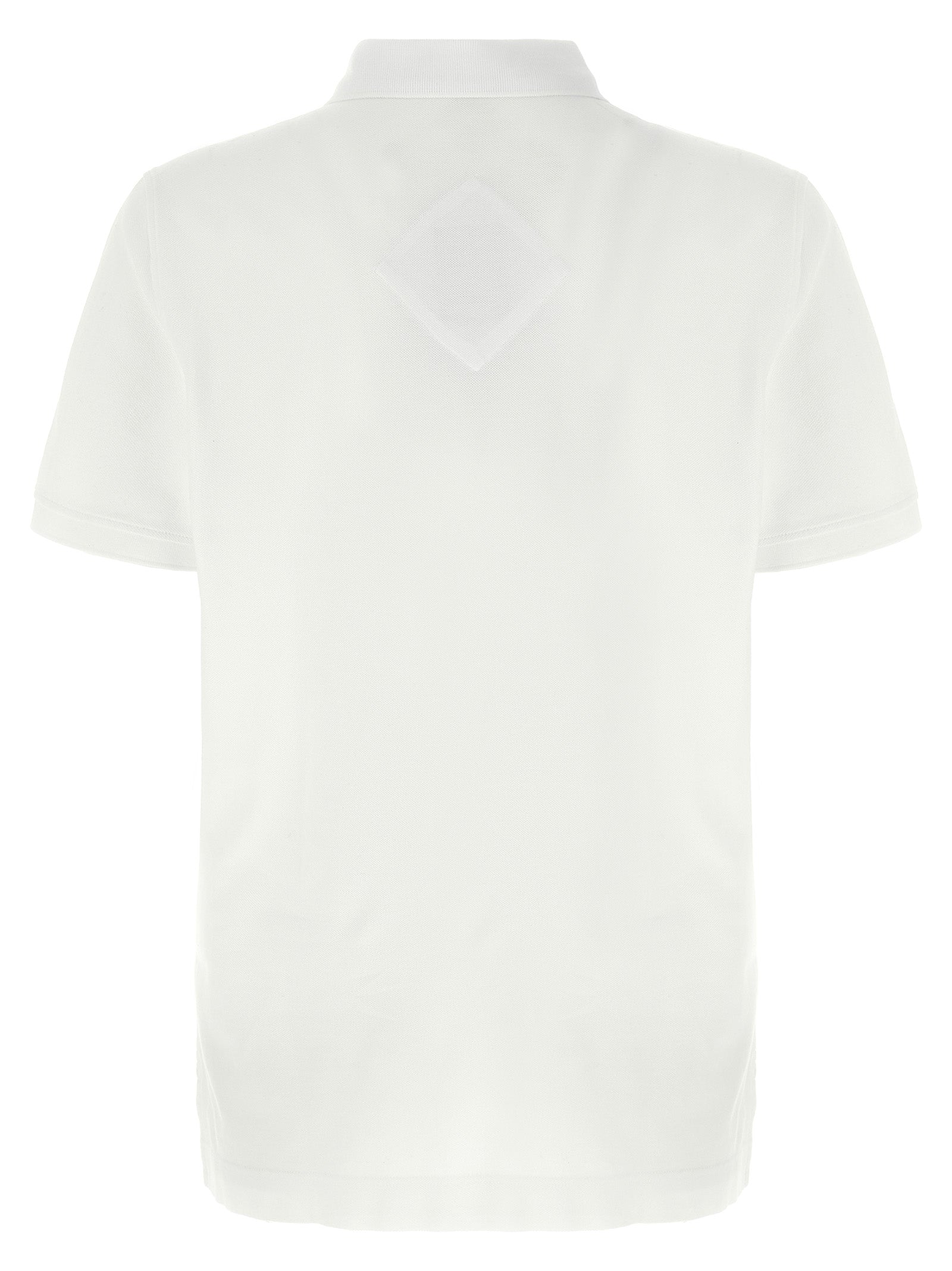 White Cotton Polo Shirt