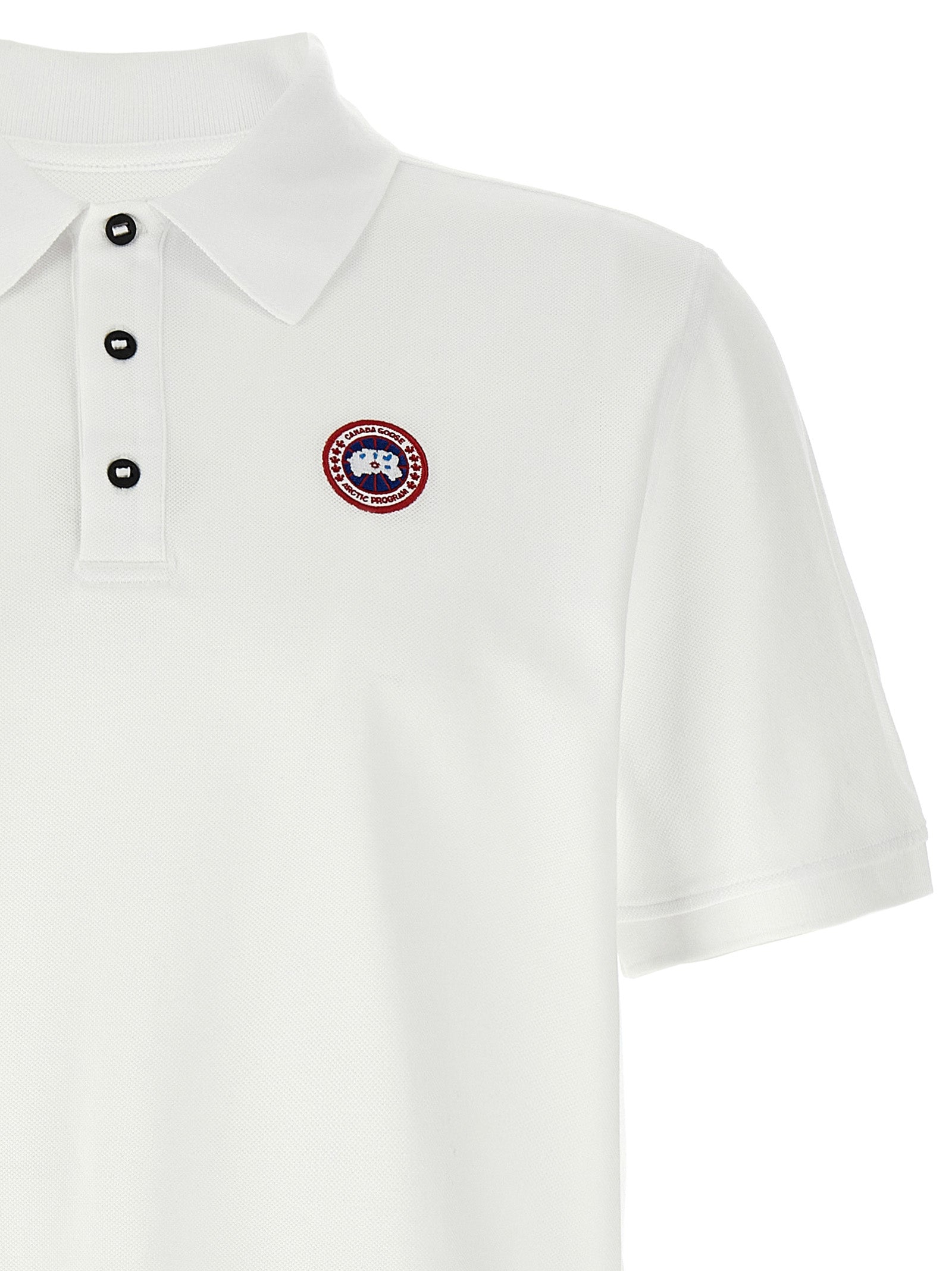 White Cotton Polo Shirt
