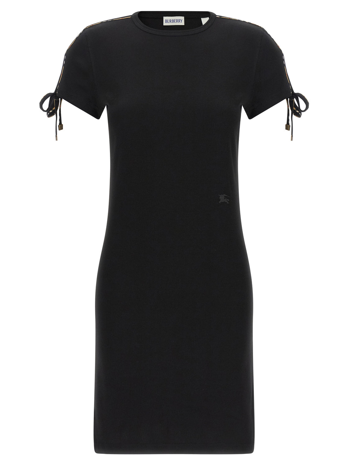 Black Cotton Short Dress