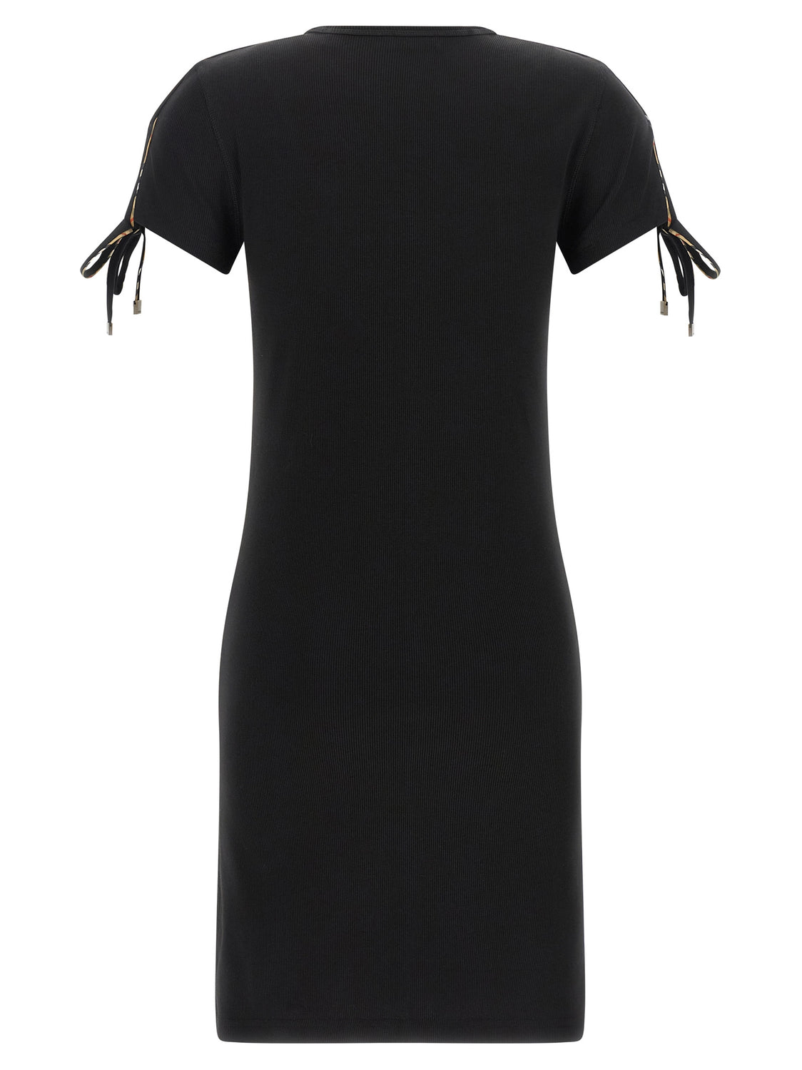 Black Cotton Short Dress