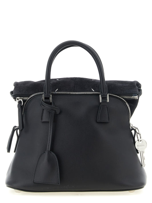 Black Calfskin Shoulder Bag