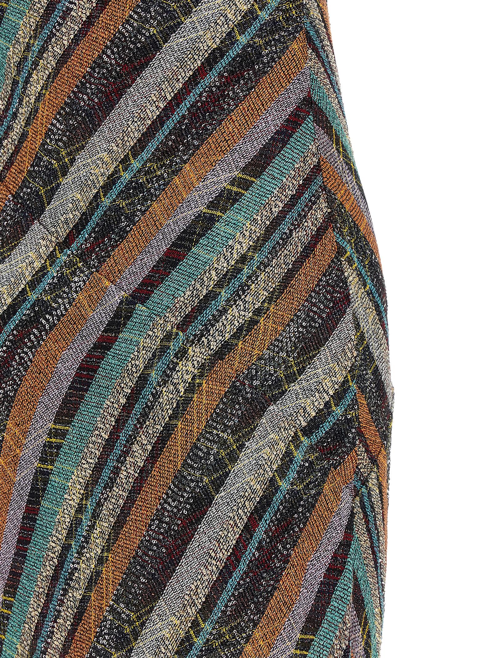 Multicolor Viscose Long Dress