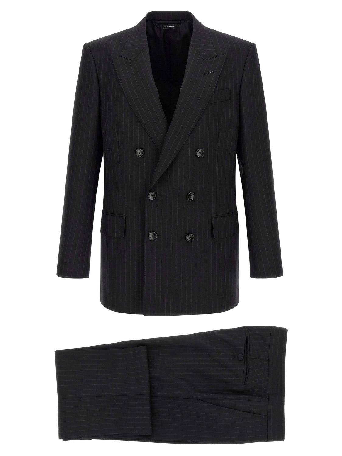 Black Wool Two-Piece Suit