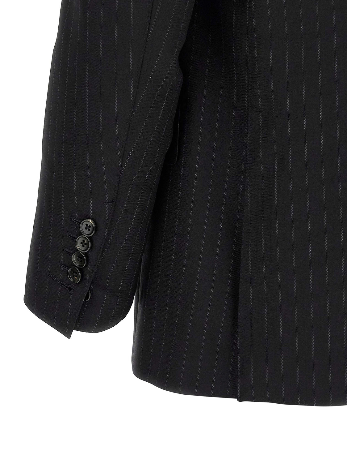 Black Wool Two-Piece Suit