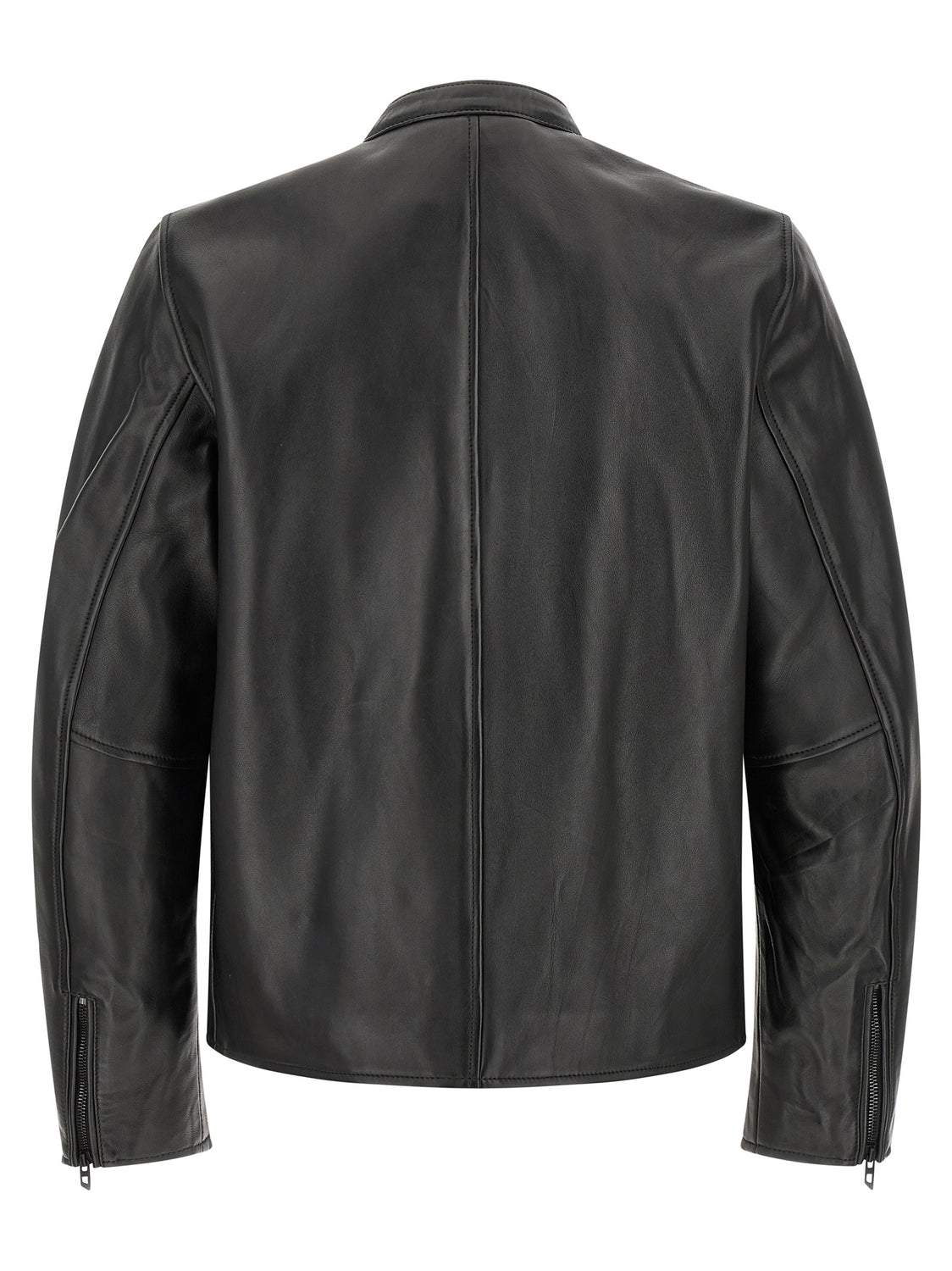 Black Lamb Leather Leather Jacket