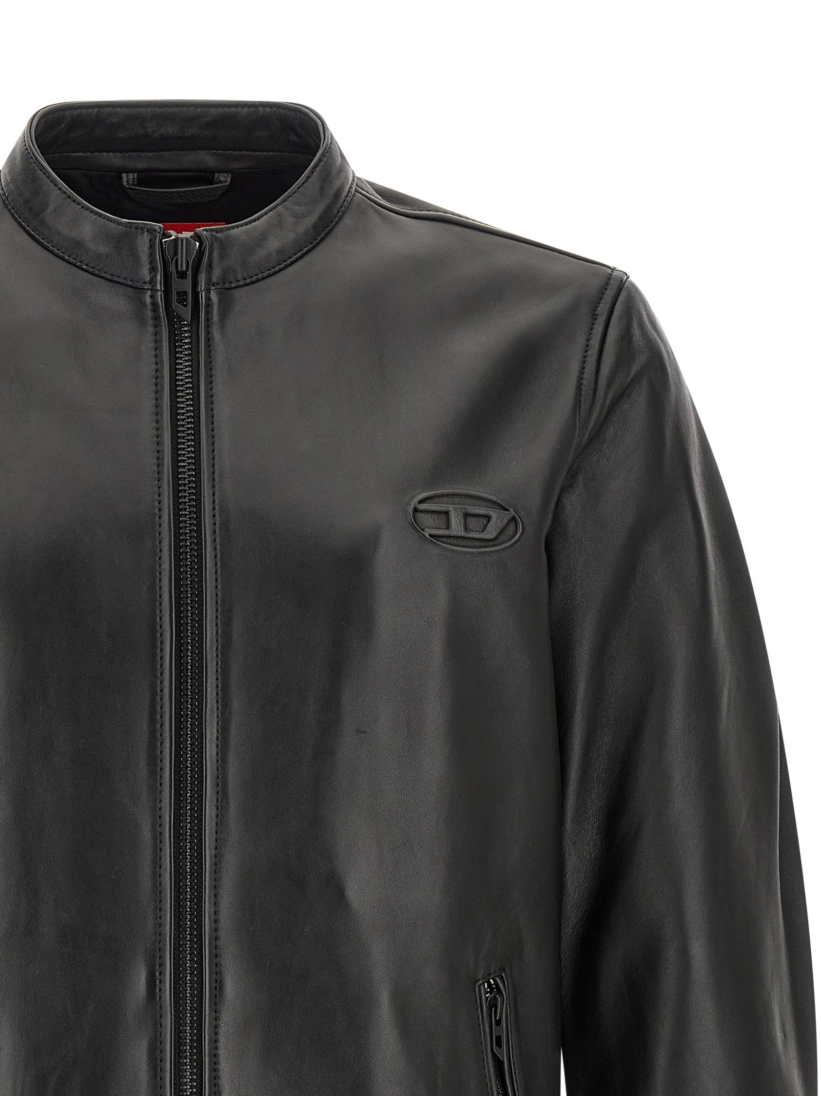 Black Lamb Leather Leather Jacket