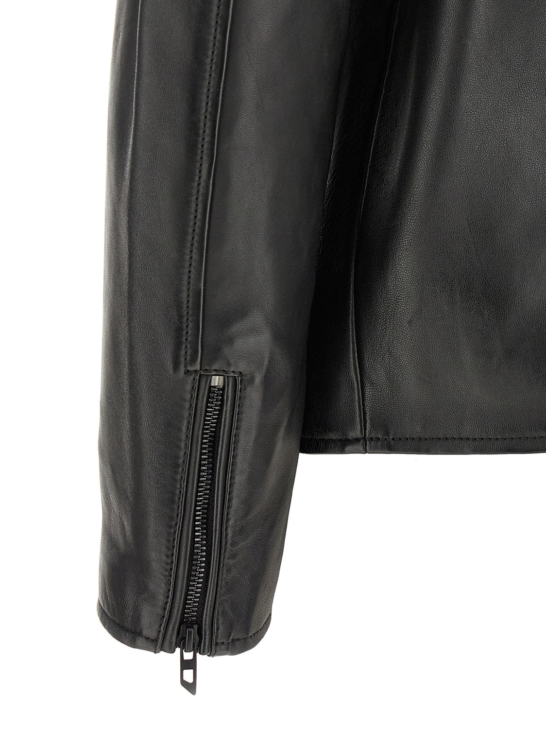 Black Lamb Leather Leather Jacket