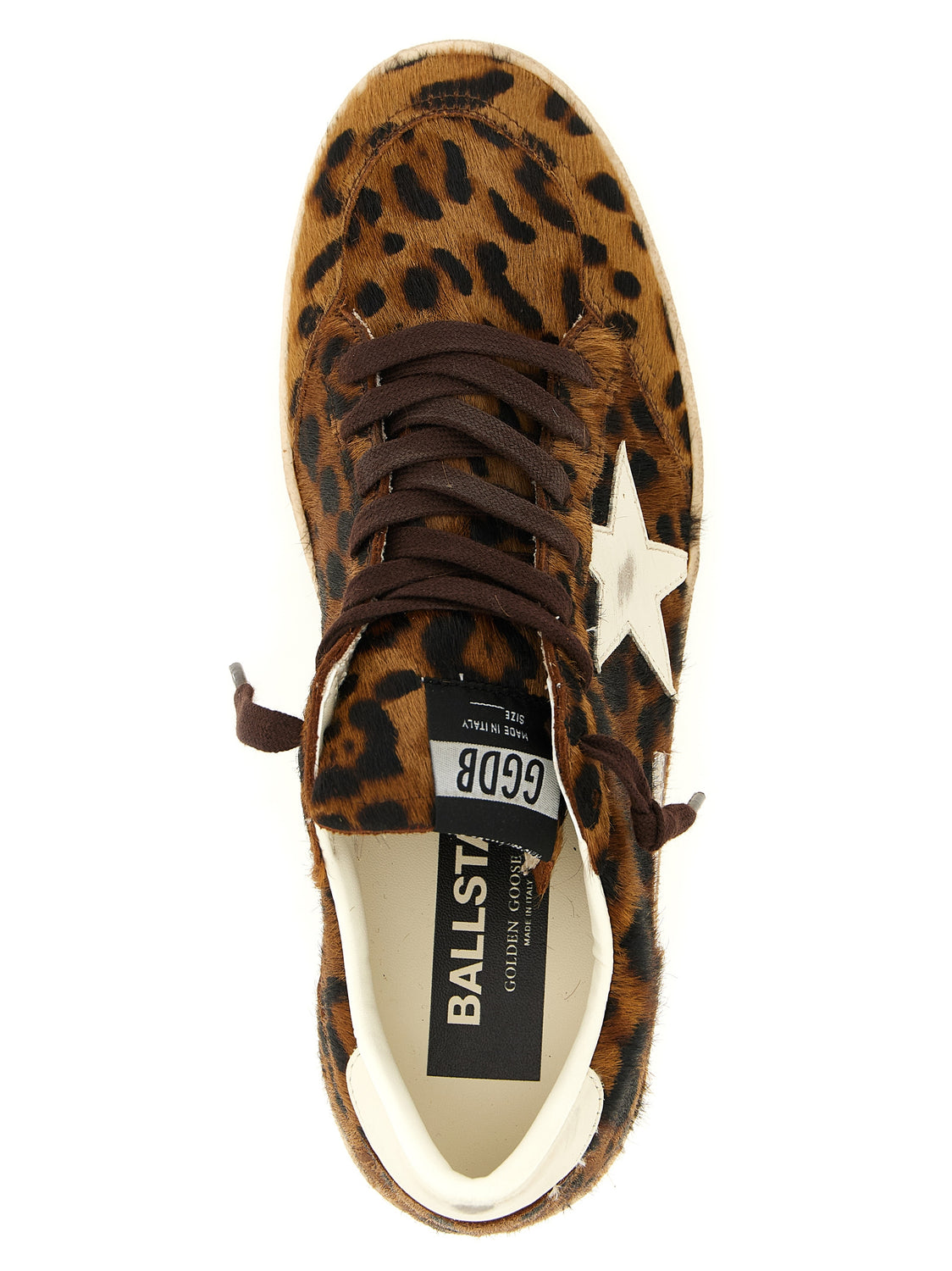 Brown Cowhide Low Top Sneakers