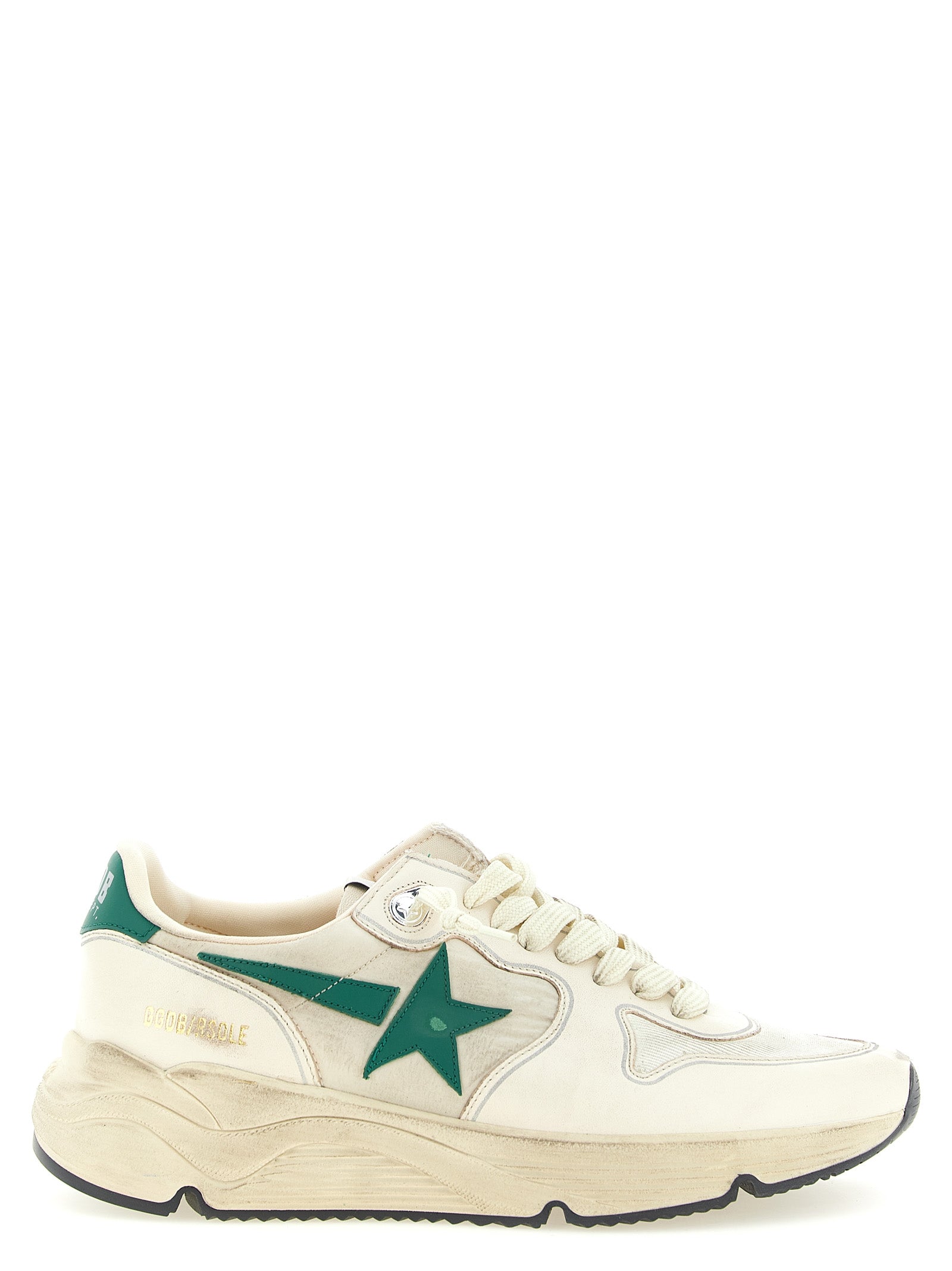 Bicolor Leather Athletic Sneakers