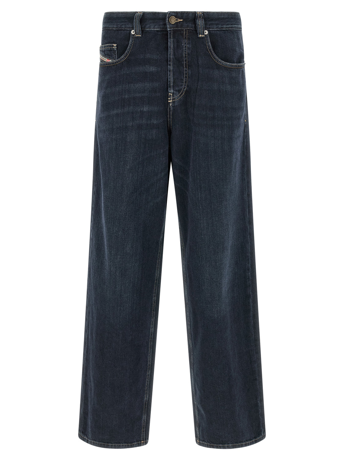 Blue Cotton Relaxed Fit Jeans