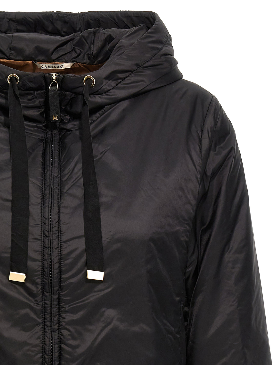 Black Polyester Shell Jacket