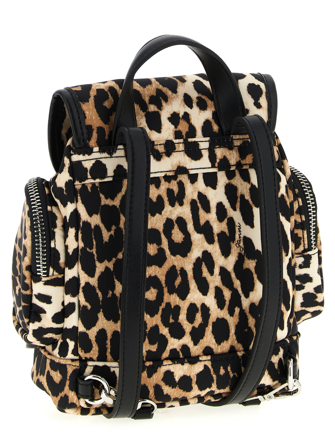 Brown Recycled Polyamide Backpack