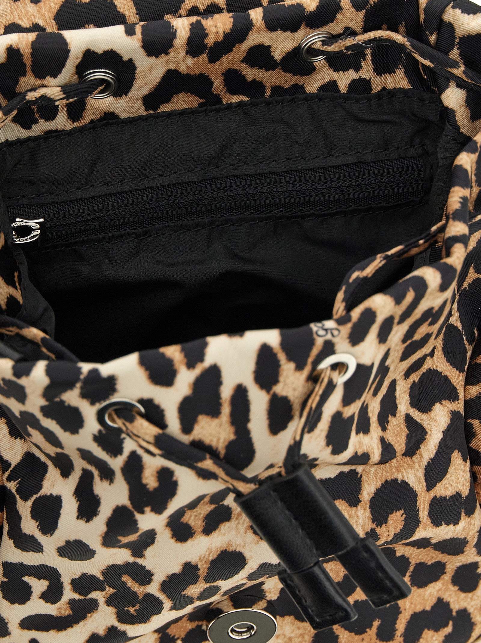 Brown Recycled Polyamide Backpack