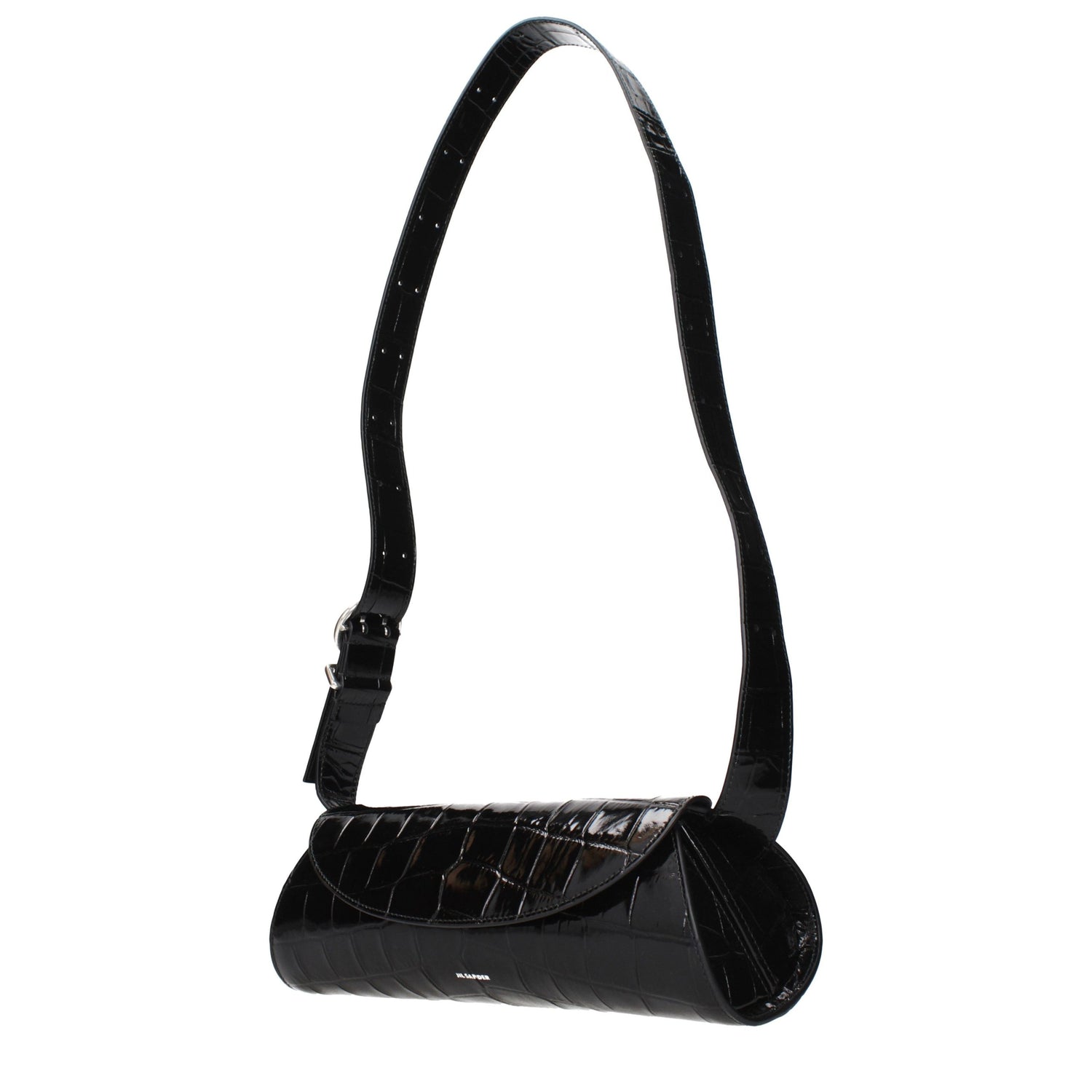 Black Leather Crossbody Bag