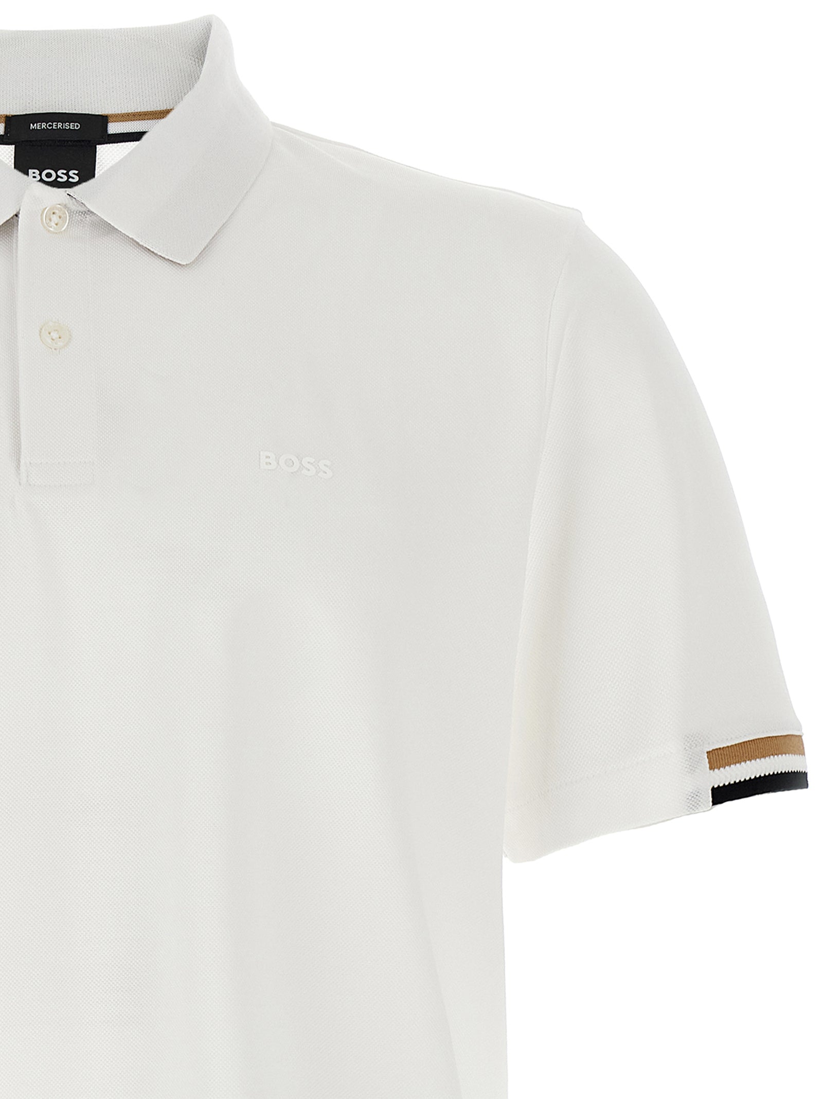 White Cotton Polo Shirt