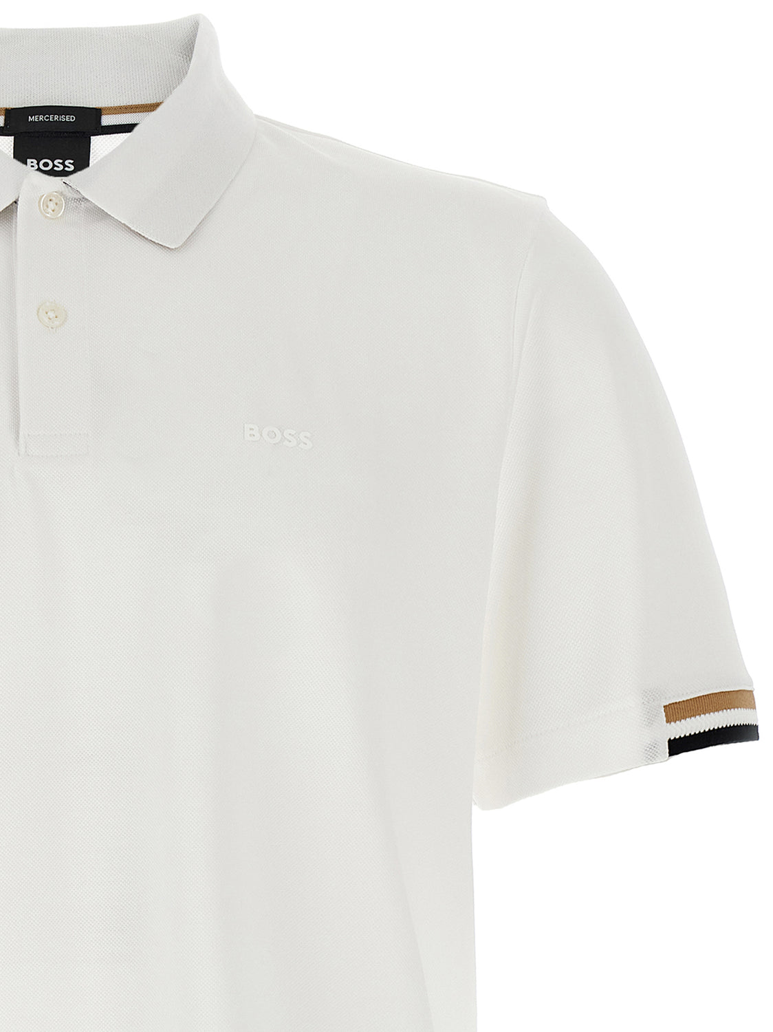 White Cotton Polo Shirt