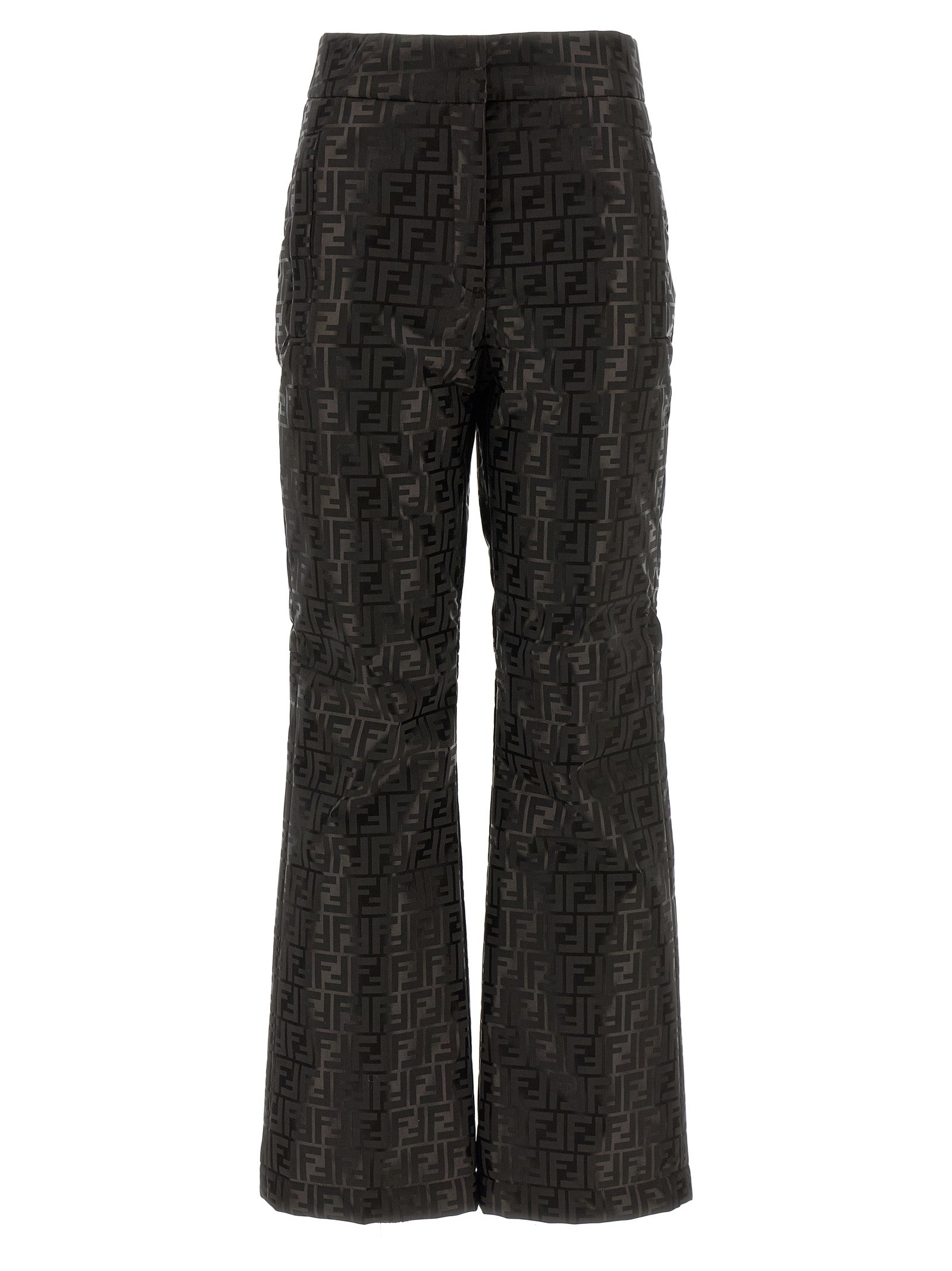 Brown Cotton Athletic Pants
