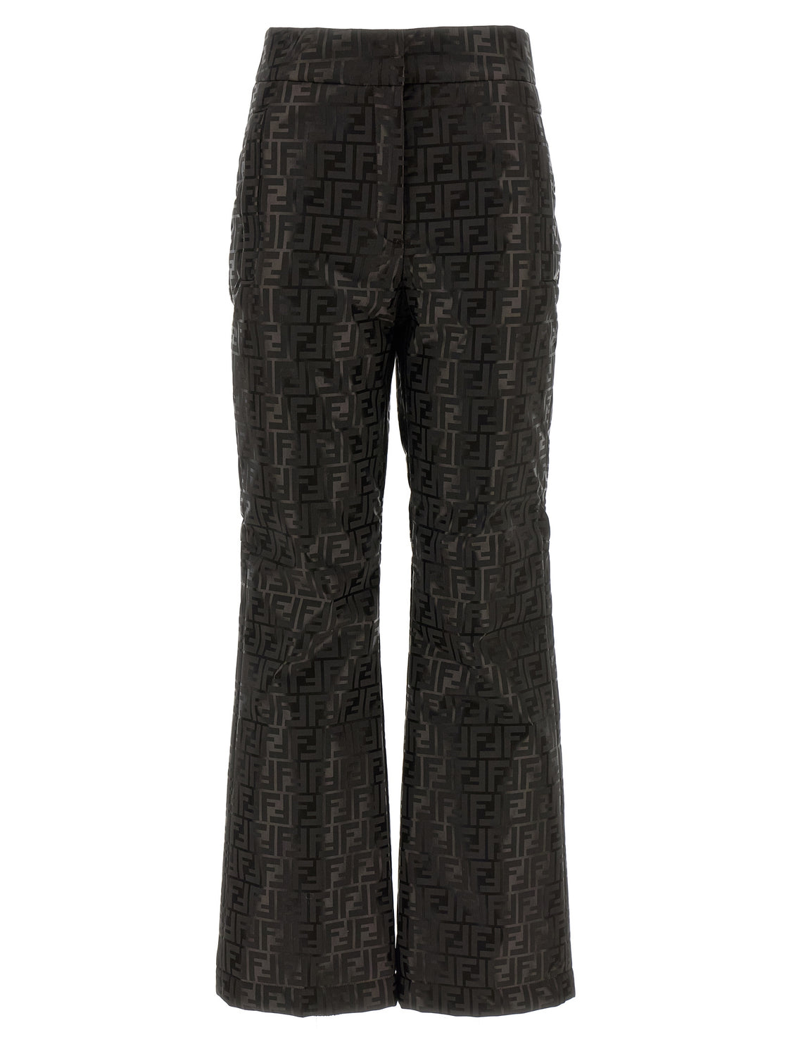 Brown Cotton Athletic Pants
