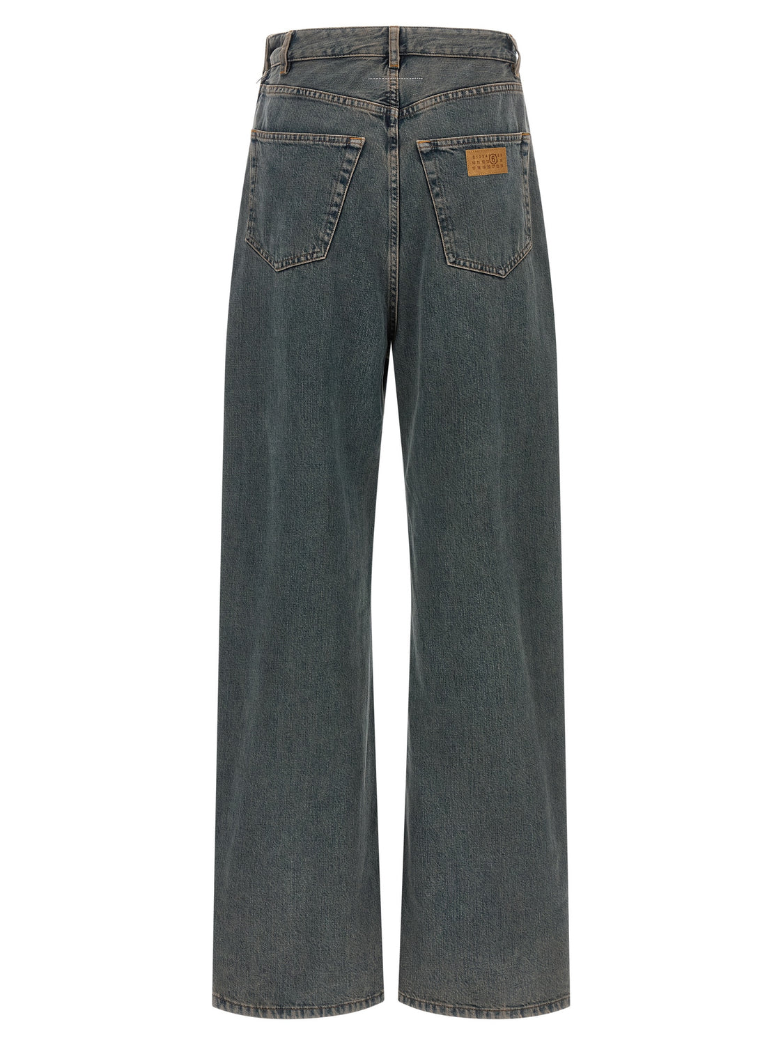 Gray Cotton Jeans Denim