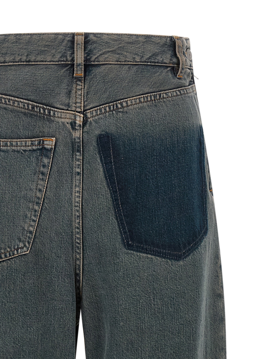 Gray Cotton Jeans Denim