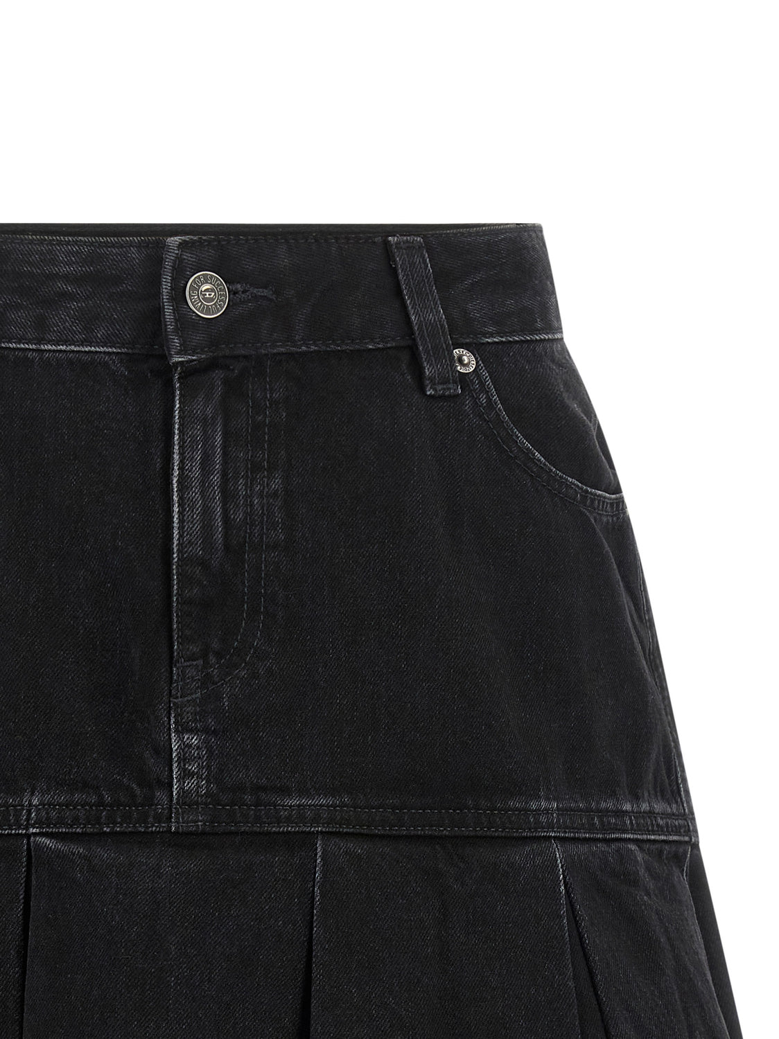 Blue Cotton Long Skirt