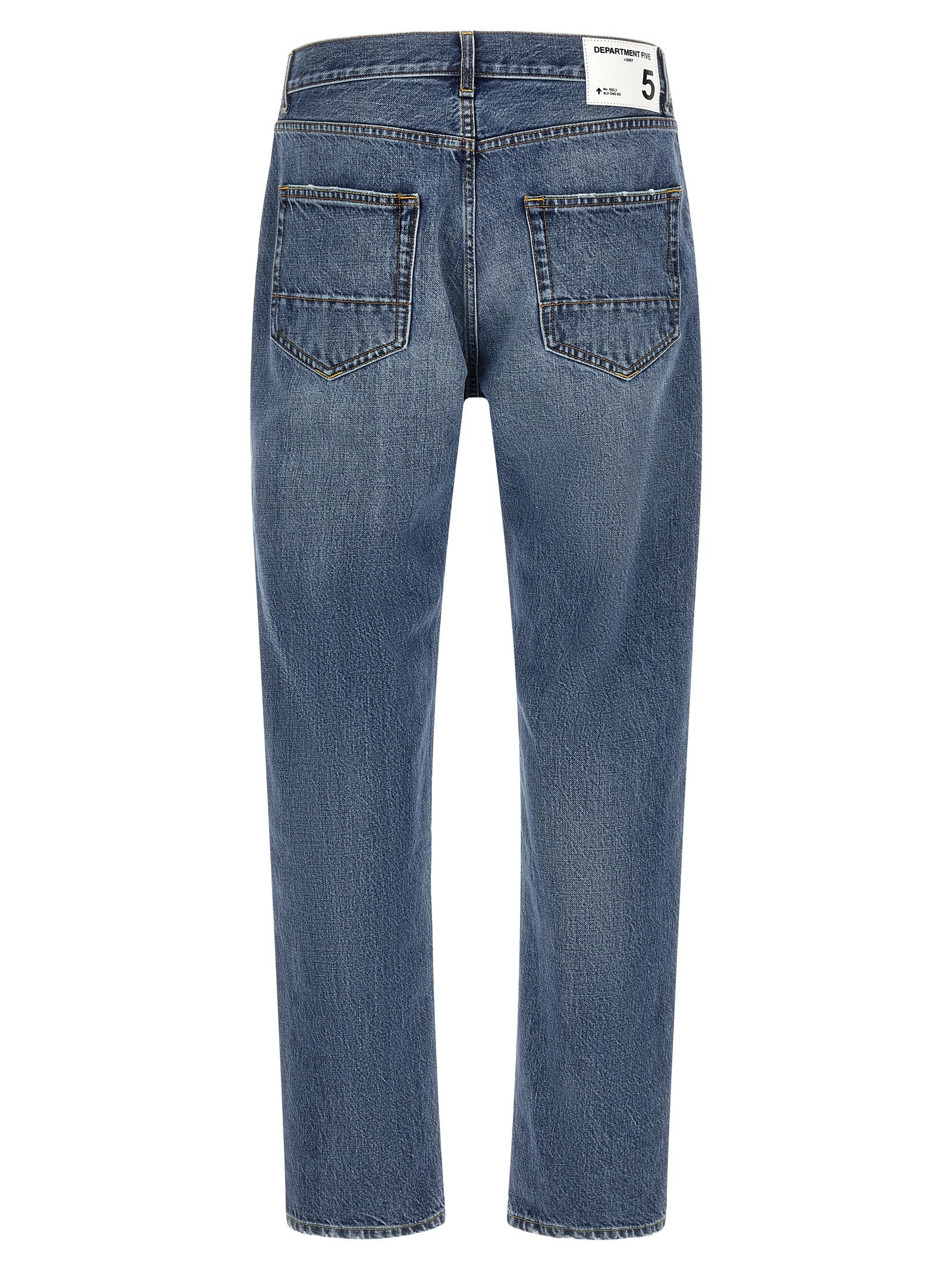 Blue Cotton Relaxed Fit Jeans