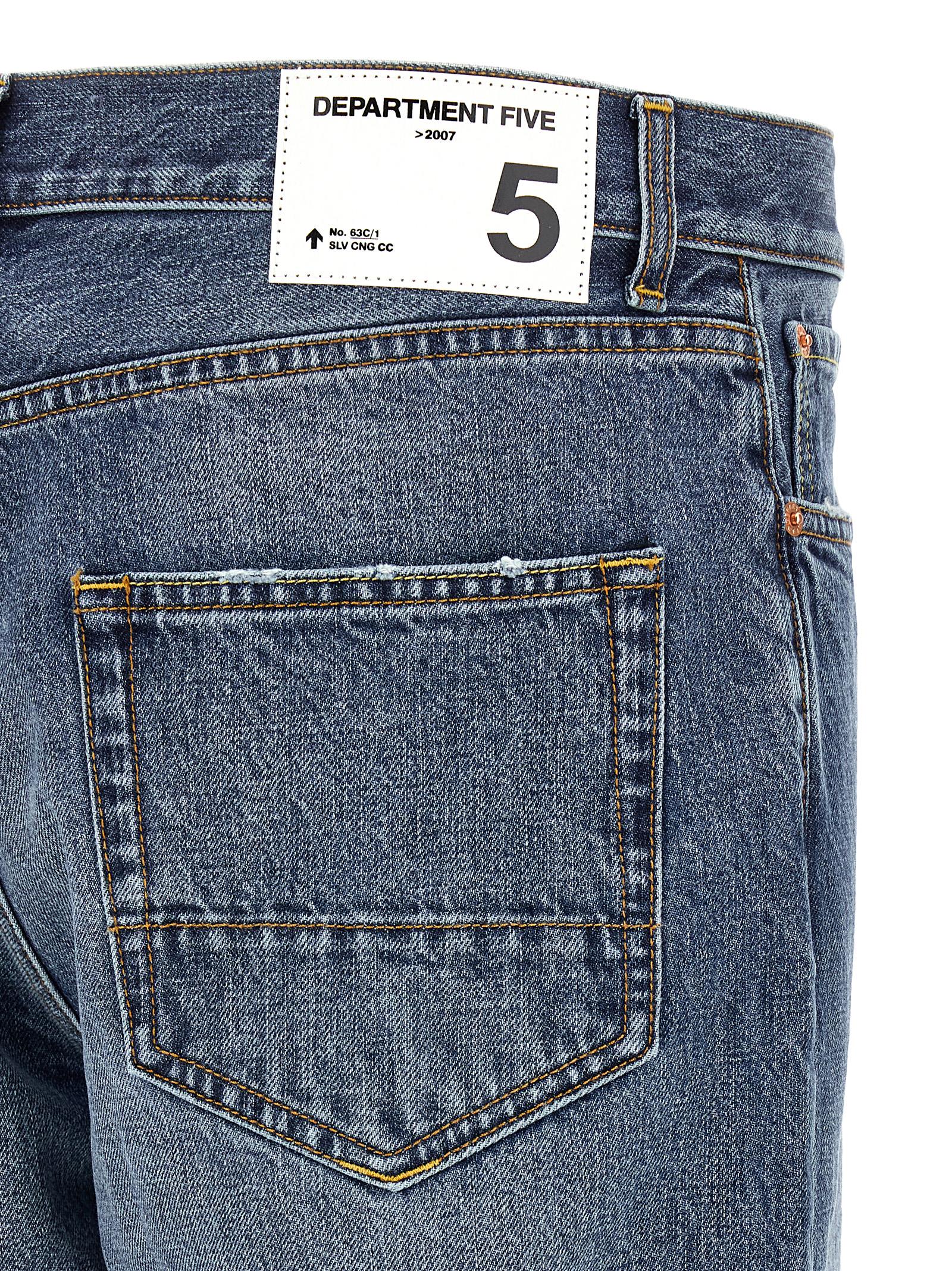 Blue Cotton Relaxed Fit Jeans