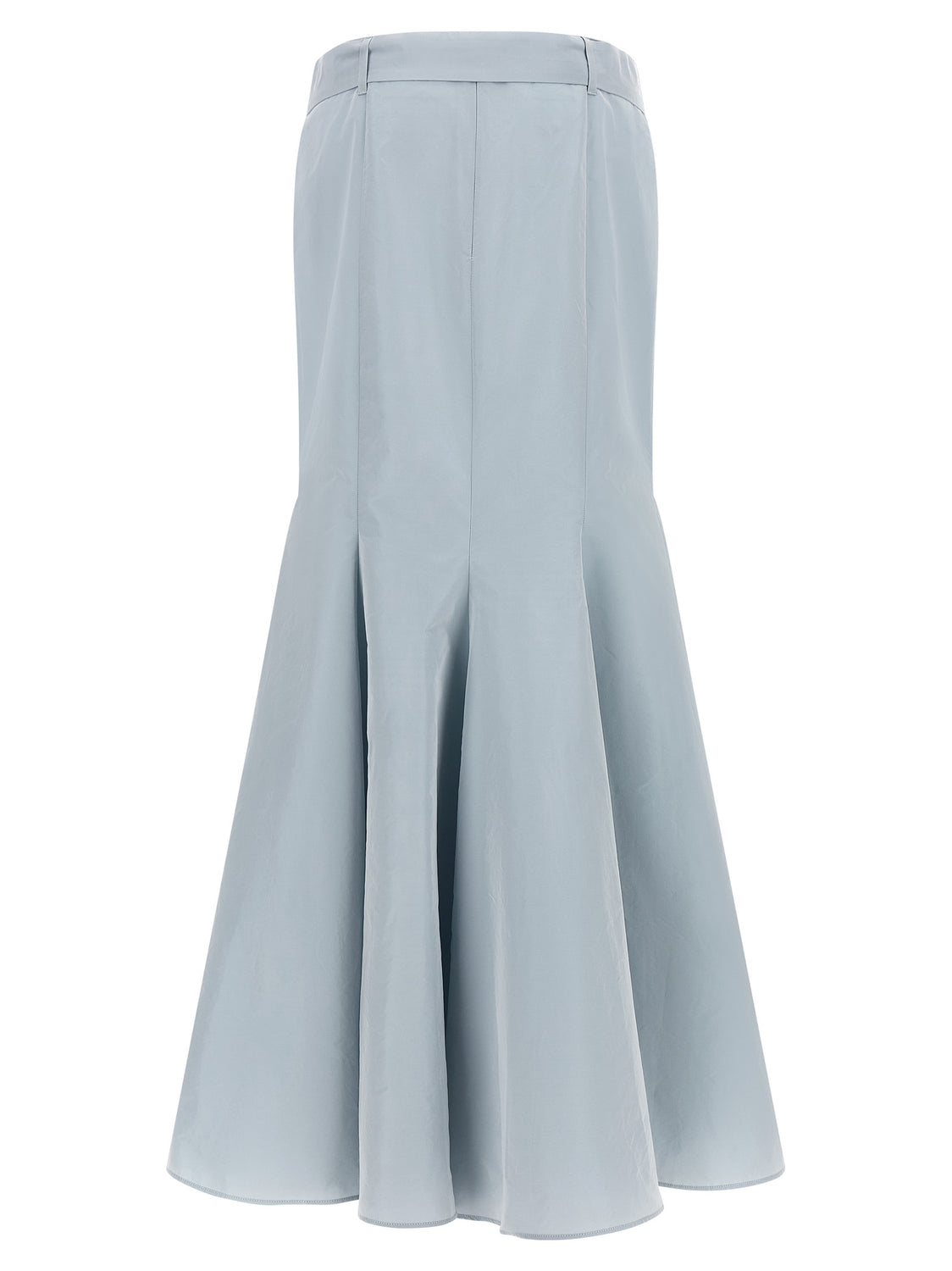 Blue Polyester Mini Skirt