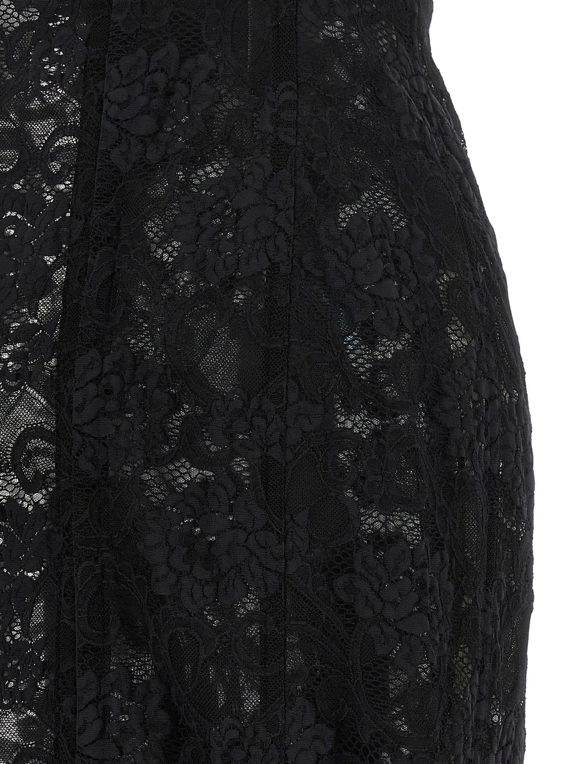Black Polyamide Midi Dress