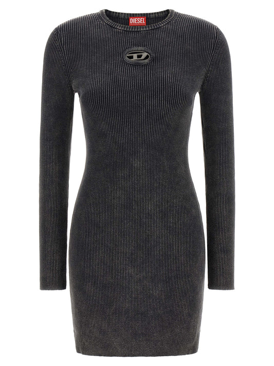Black Cotton Short Dress