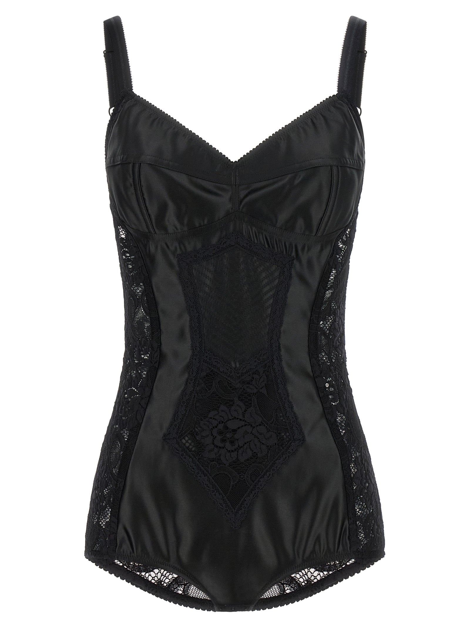 Black Polyamide Bodysuit