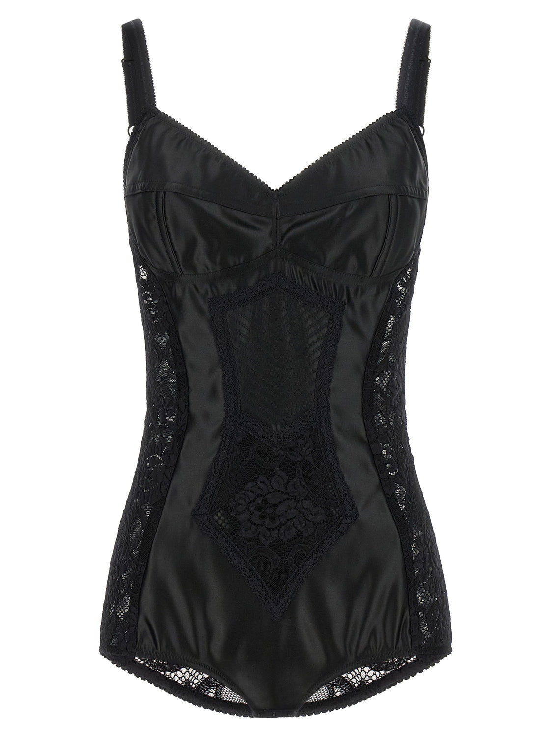 Black Polyamide Bodysuit