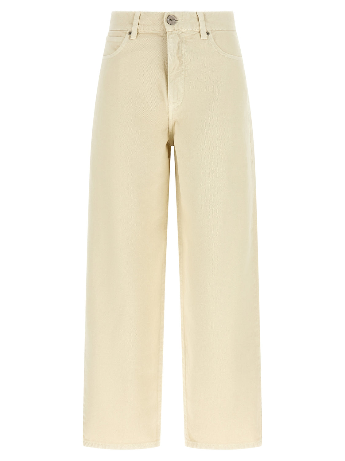 Beige Cotton Jeans Denim