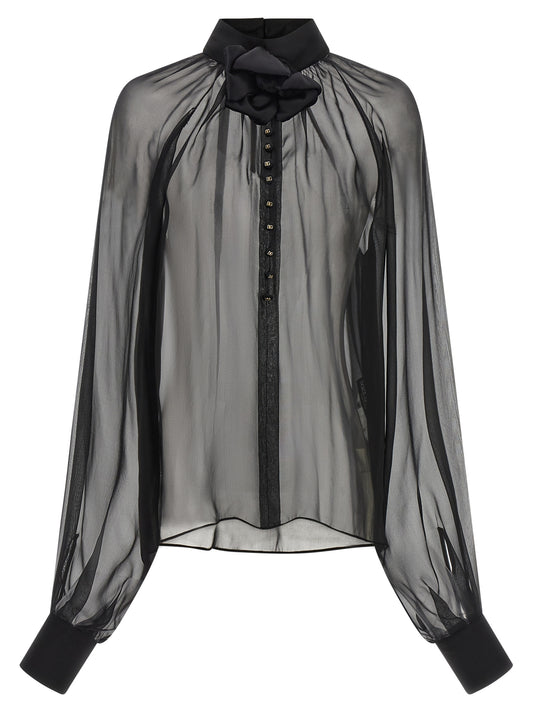 Black Silk Blouse