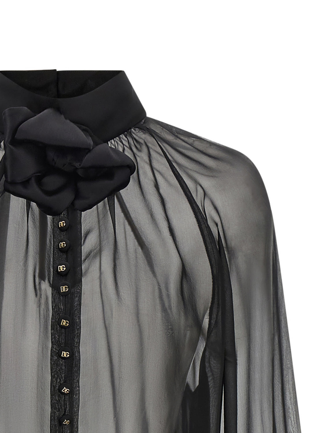 Black Silk Blouse