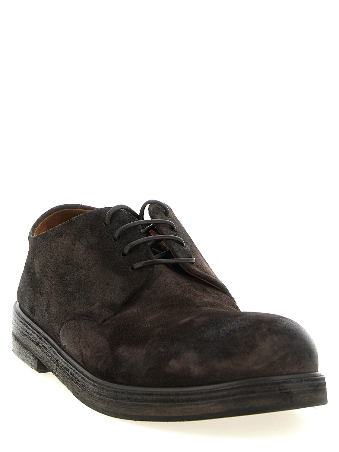 Brown Calfskin Oxfords And Derbies