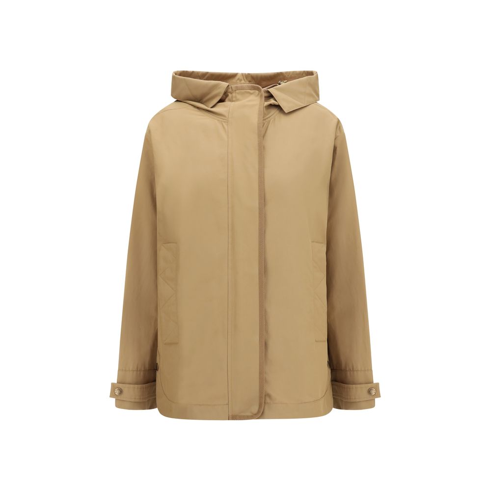Beige Polyamide Shell Jacket