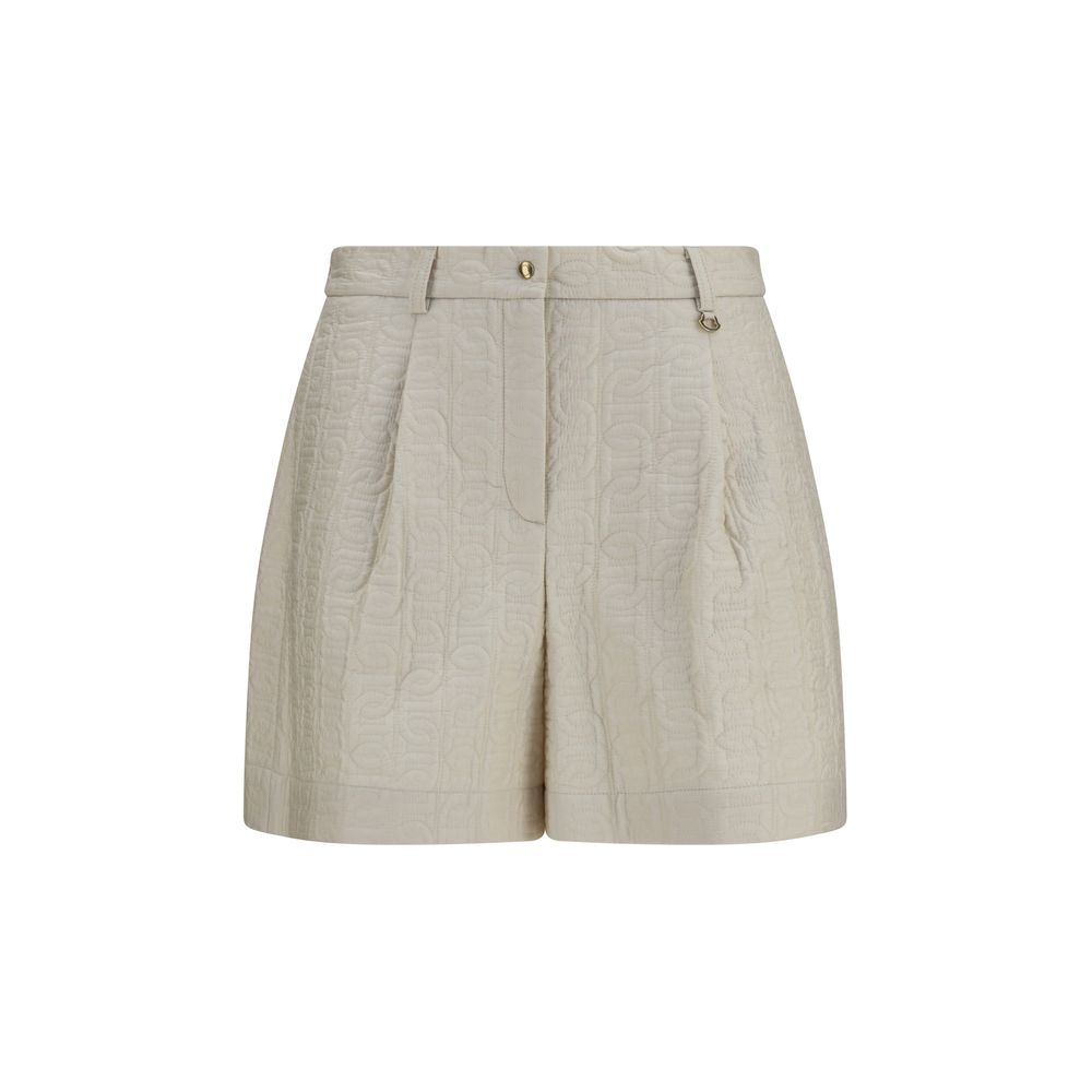 Beige Polyamide Bermuda Shorts