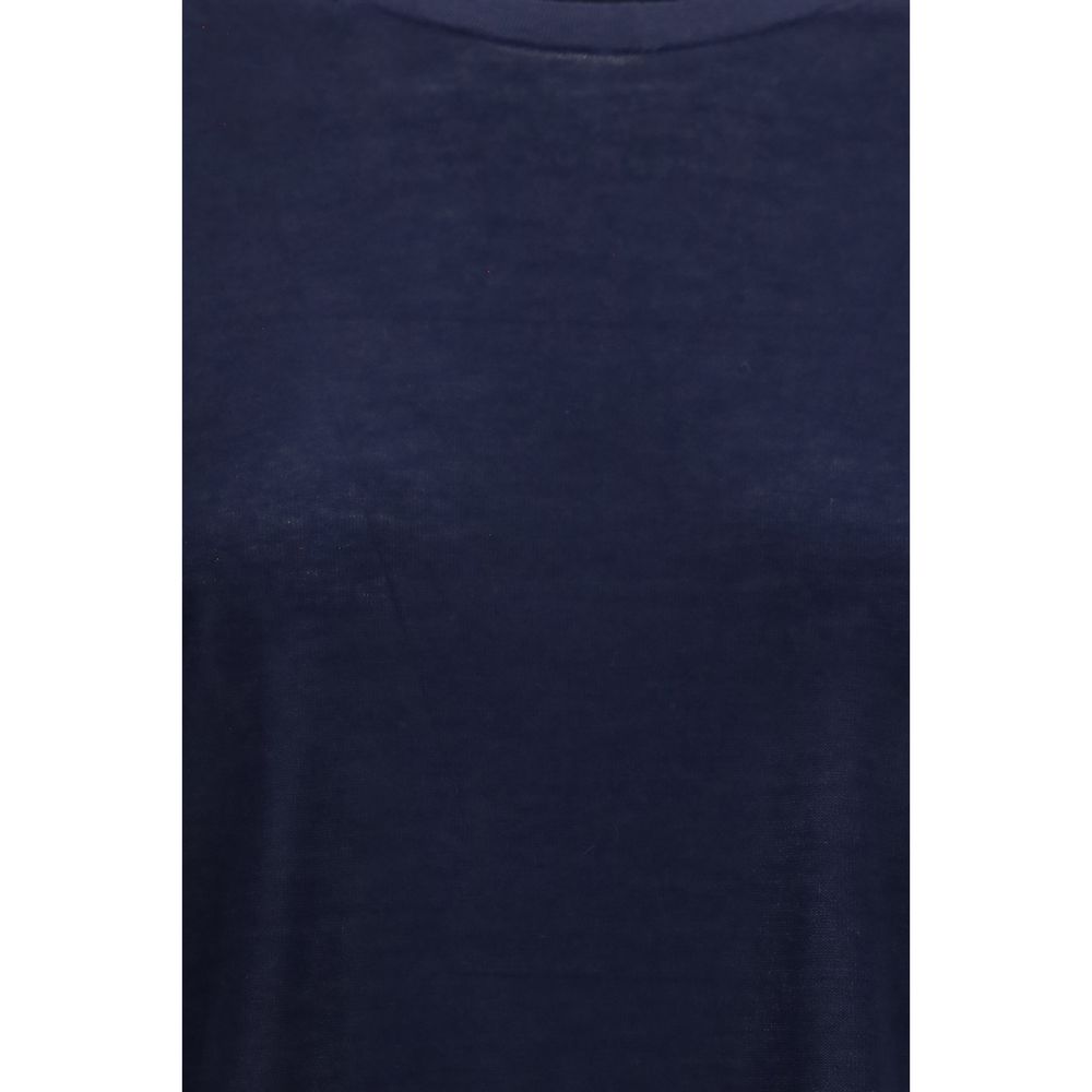 Blue Cashmere T-Shirt