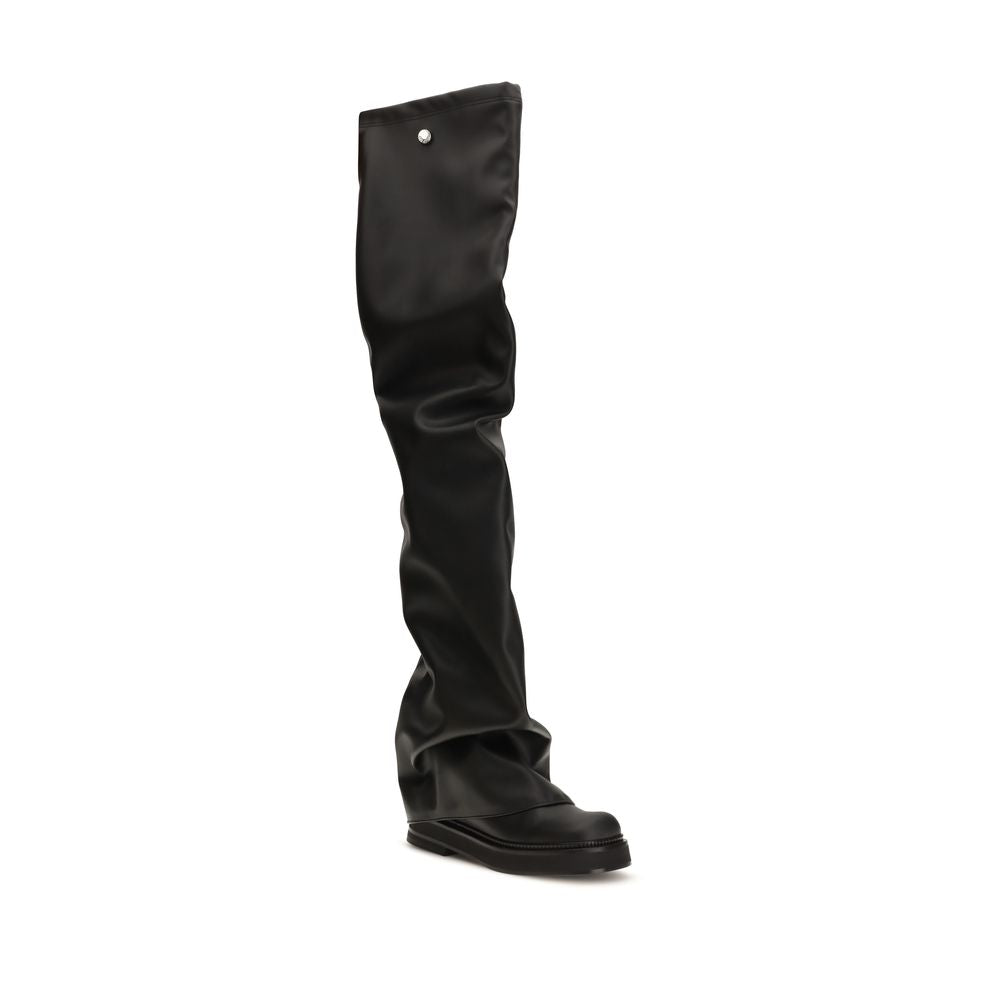 Black Polyurethane Over The Knee
