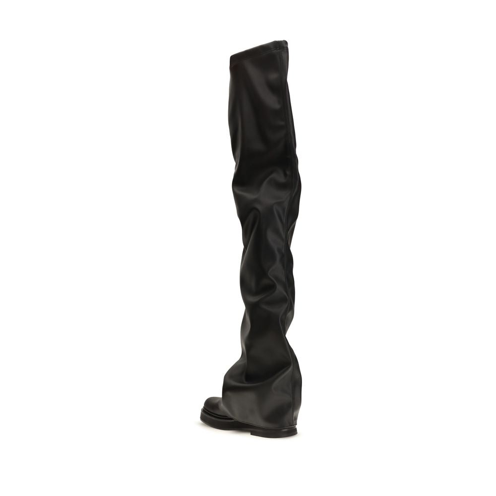 Black Polyurethane Over The Knee