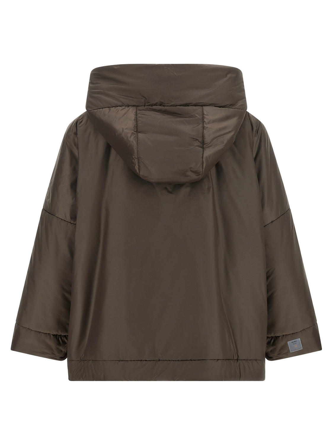 Brown Polyester Shell Jacket