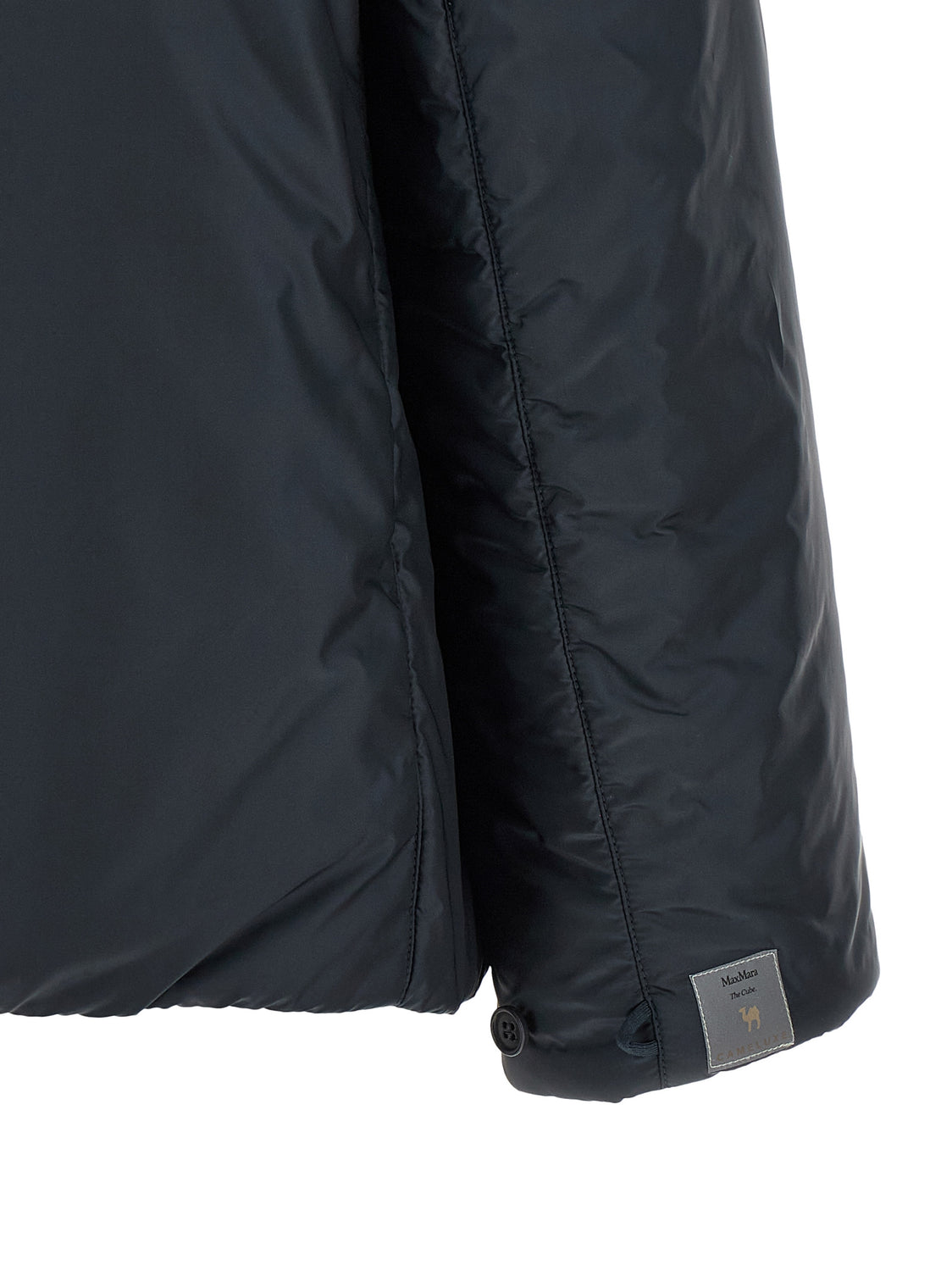Blue Polyester Shell Jacket