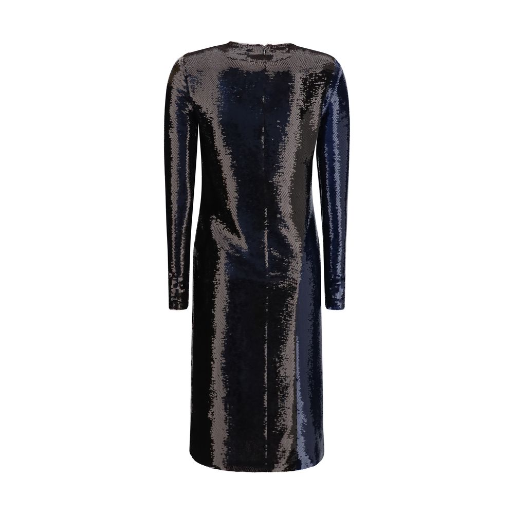 Blue Polyamide Cocktail Dress
