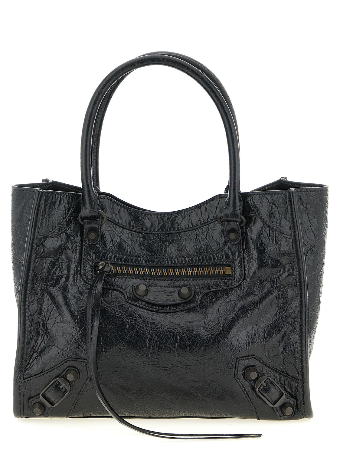 Black Lamb Leather Tote Bag