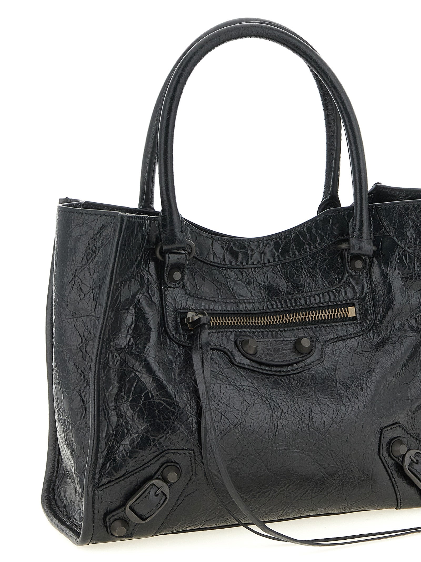 Black Lamb Leather Tote Bag