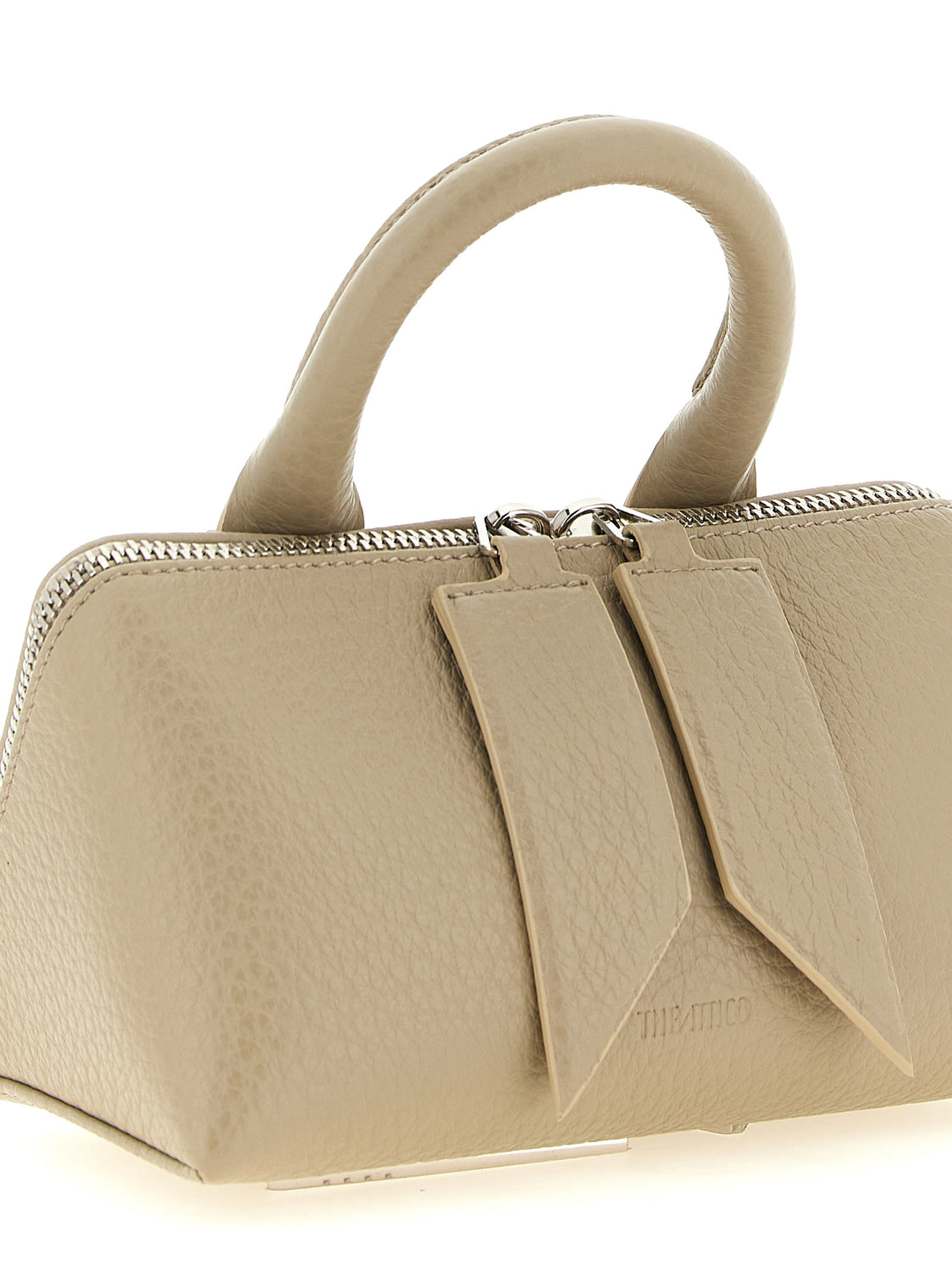 Beige Bovine Leather Handbag