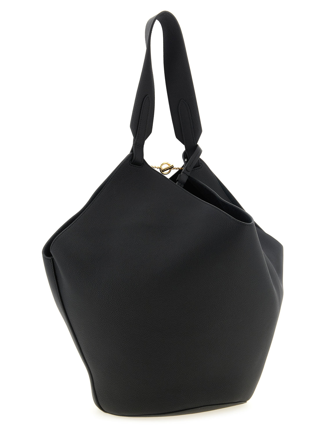 Black Calfskin Tote Bag