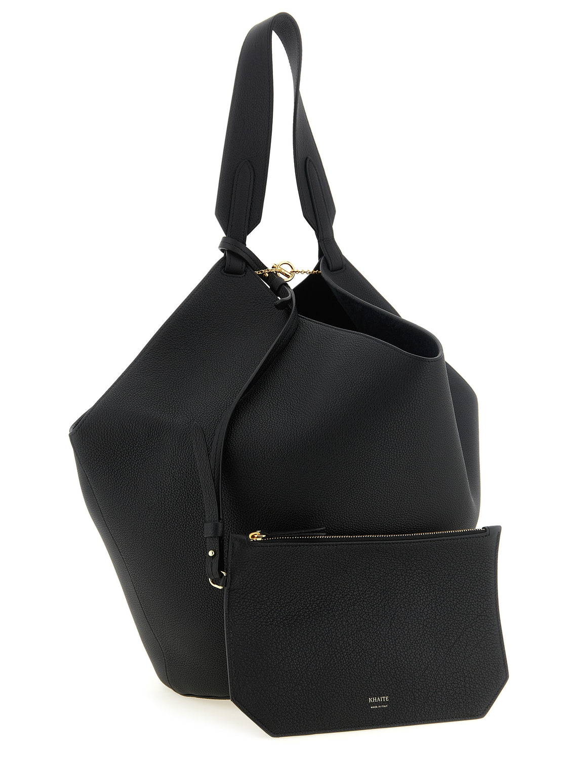 Black Calfskin Tote Bag